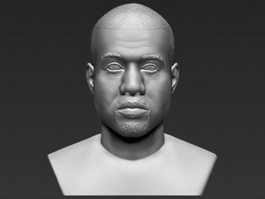 kanye west bust 3d printing ready stl obj 3D Print Model
