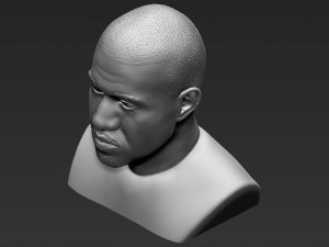 kanye west bust 3d printing ready stl obj 3D-Druckmodell