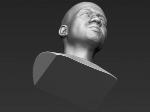 kanye west bust 3d printing ready stl obj 3D-Druckmodell