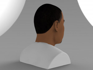 kanye west bust ready for full color 3d printing 3D-printmodel