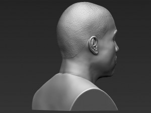kanye west bust ready for full color 3d printing 3D-printmodel