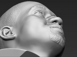 kanye west bust ready for full color 3d printing 3D-printmodel