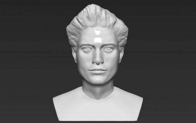 edward cullen twilight robert pattinson bust 3d printing ready Modello di stampa 3D .c4d .max .obj .3ds .fbx .stl .blend 