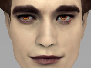 edward cullen twilight pattinson bust full color 3d printing 3D 프린트 모델