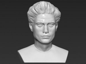 edward cullen twilight pattinson bust full color 3d printing 3D 프린트 모델