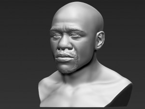 floyd mayweather bust 3d printing ready stl obj 3Dプリントモデル