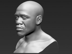 floyd mayweather bust 3d printing ready stl obj 3Dプリントモデル