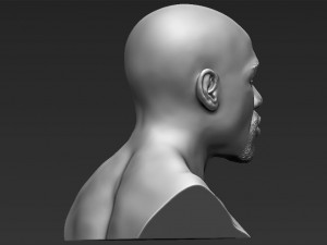 floyd mayweather bust 3d printing ready stl obj 3Dプリントモデル