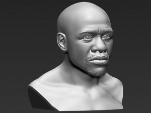 floyd mayweather bust 3d printing ready stl obj 3Dプリントモデル