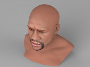 floyd mayweather bust ready for full color 3d printing Modèles 3D en vedette
