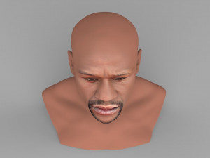 floyd mayweather bust ready for full color 3d printing Modèles 3D en vedette