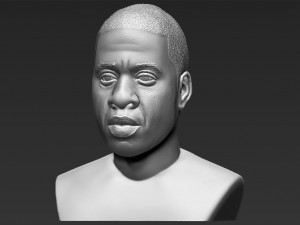 jay-z bust 3d printing ready stl obj 3D Baskı Modeli