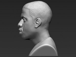 jay-z bust 3d printing ready stl obj 3D Baskı Modeli