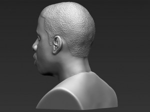 jay-z bust 3d printing ready stl obj 3D Baskı Modeli