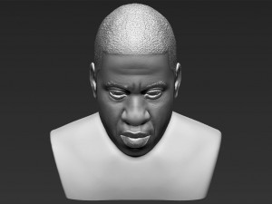 jay-z bust 3d printing ready stl obj 3D Baskı Modeli