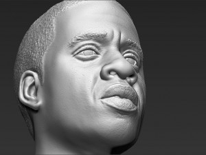 jay-z bust 3d printing ready stl obj 3D Baskı Modeli