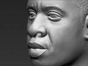 jay-z bust 3d printing ready stl obj 3D Baskı Modeli