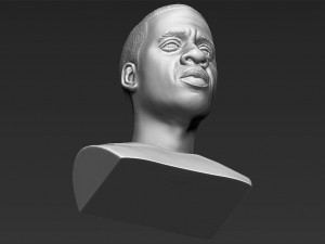 jay-z bust 3d printing ready stl obj 3D Baskı Modeli