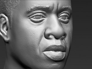 jay-z bust 3d printing ready stl obj 3D Baskı Modeli