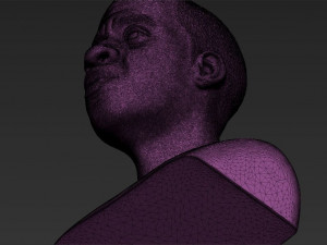 jay-z bust 3d printing ready stl obj 3D Baskı Modeli