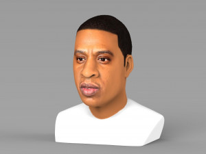 jay-z bust ready for full color 3d printing 3D-Druckmodell