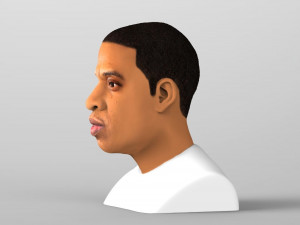 jay-z bust ready for full color 3d printing 3D-Druckmodell