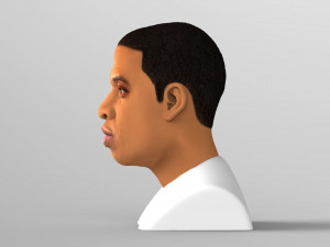 jay-z bust ready for full color 3d printing 3D-Druckmodell