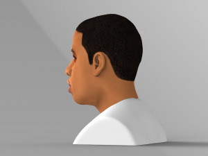 jay-z bust ready for full color 3d printing 3D-Druckmodell