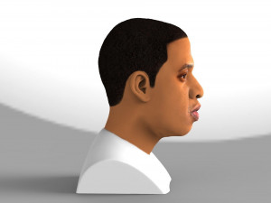 jay-z bust ready for full color 3d printing 3D-Druckmodell