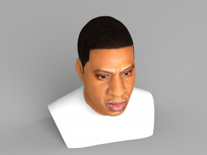jay-z bust ready for full color 3d printing 3D-Druckmodell