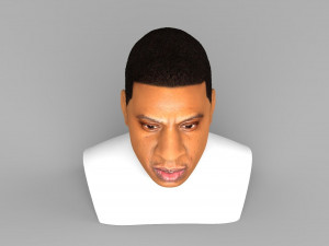 jay-z bust ready for full color 3d printing 3D-Druckmodell