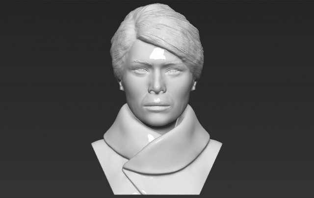 melania trump bust 3d printing ready stl obj 3D 프린트 모델 .c4d .max .obj .3ds .fbx .stl .blend 