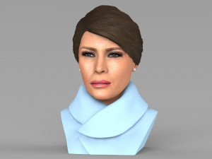 melania trump bust ready for full color 3d printing 3D Print Model