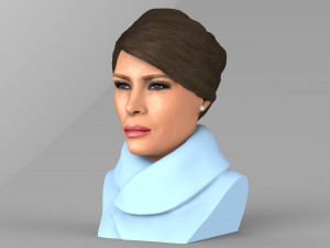 melania trump bust ready for full color 3d printing 3D Print Model