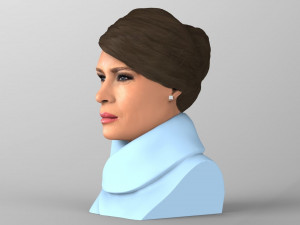 melania trump bust ready for full color 3d printing 3D Print Model