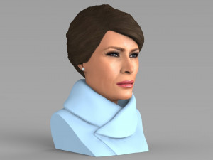 melania trump bust ready for full color 3d printing 3D Print Model