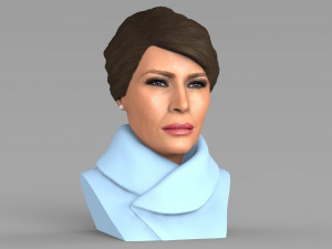 melania trump bust ready for full color 3d printing 3D Print Model