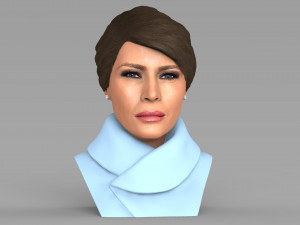 melania trump bust ready for full color 3d printing 3D Print Model
