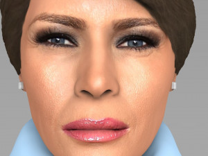 melania trump bust ready for full color 3d printing 3D Print Model