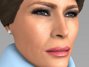 melania trump bust ready for full color 3d printing 3D Print Model