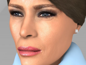 melania trump bust ready for full color 3d printing 3D Print Model