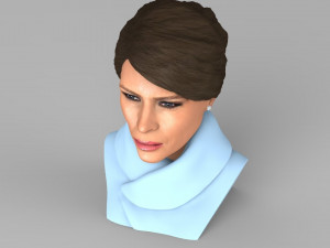 melania trump bust ready for full color 3d printing 3D Print Model