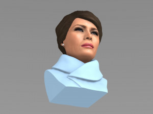 melania trump bust ready for full color 3d printing 3D Print Model
