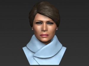 melania trump bust ready for full color 3d printing 3D Print Model