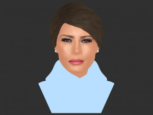 melania trump bust ready for full color 3d printing 3D Print Model