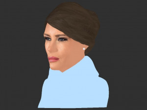 melania trump bust ready for full color 3d printing 3D Print Model