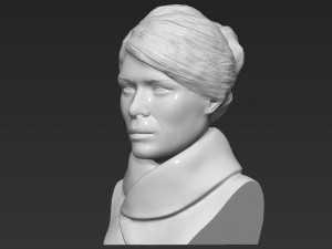melania trump bust ready for full color 3d printing 3D Print Model