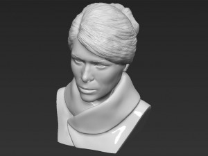 melania trump bust ready for full color 3d printing 3D Print Model