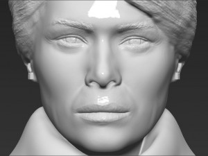 melania trump bust ready for full color 3d printing 3D Print Model