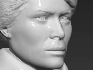 melania trump bust ready for full color 3d printing 3D Print Model